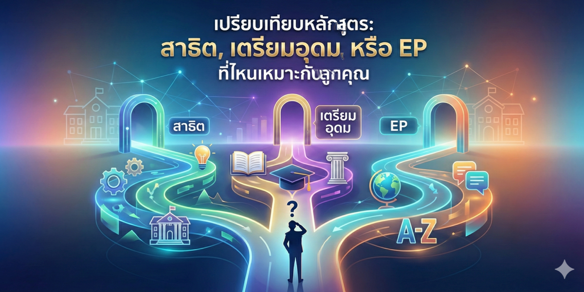 เปรียบเทียบหลักสูตร: สาธิต, เตรียมอุดม, หรือ EP ที่ไหนเหมาะกับลูกคุณ?