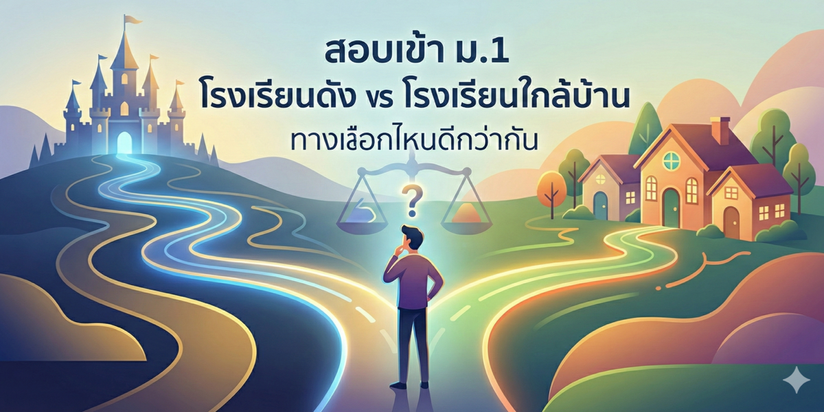 สอบเข้า ม.1 โรงเรียนดัง vs โรงเรียนใกล้บ้าน ทางเลือกไหนดีกว่ากัน?
