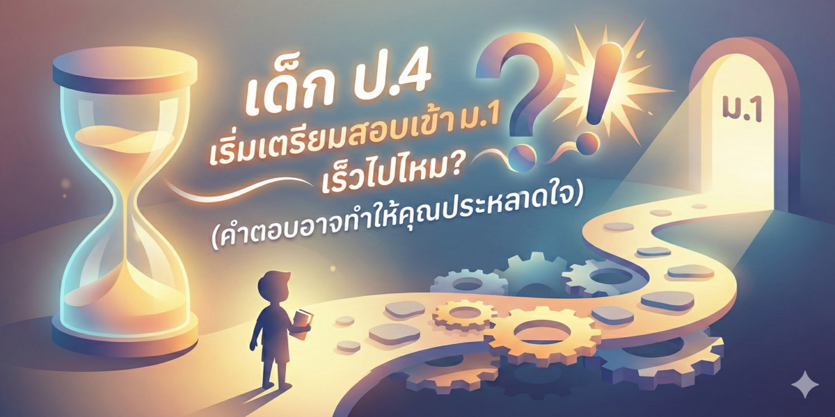 เด็ก ป.4 เริ่มเตรียมสอบเข้า ม.1 เร็วไปไหม? (คำตอบอาจทำให้คุณประหลาดใจ)