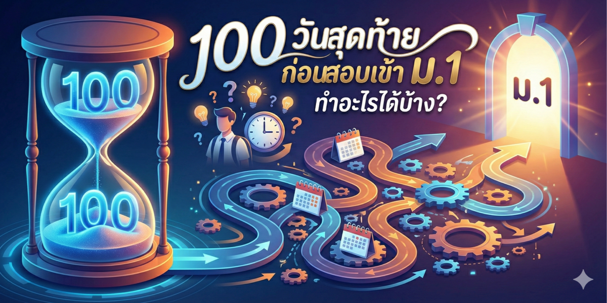100 วันสุดท้าย ก่อนสอบเข้า ม.1 ทำอะไรได้บ้าง?