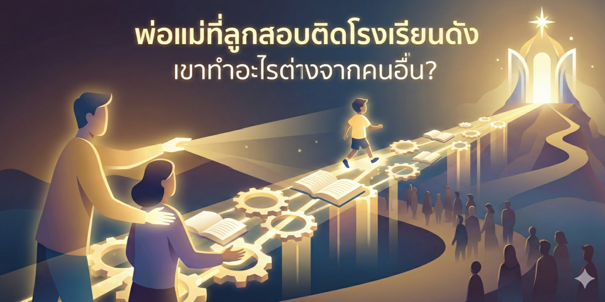 พ่อแม่ที่ลูกสอบติดโรงเรียนดัง เขาทำอะไรต่างจากคนอื่น?