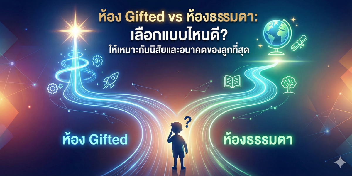 ห้อง Gifted vs ห้องธรรมดา: เลือกแบบไหนดี? ให้เหมาะกับนิสัยและอนาคตของลูกที่สุด
