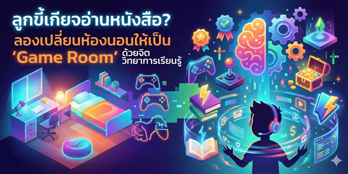 ลูกขี้เกียจอ่านหนังสือ? ลองเปลี่ยนห้องนอนให้เป็น 'Game Room' ด้วยจิตวิทยาการเรียนรู้