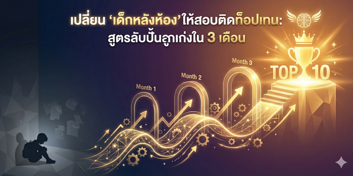 เปลี่ยน 'เด็กหลังห้อง' ให้สอบติดท็อปเทน: สูตรลับปั้นลูกเก่งใน 3 เดือน