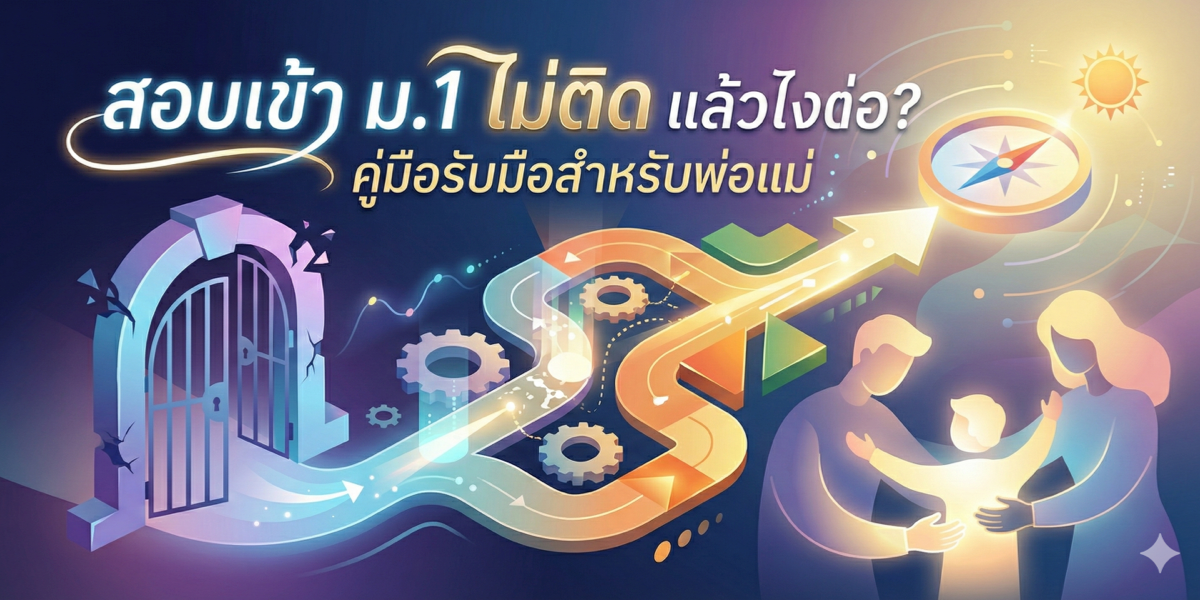 สอบเข้า ม.1 ไม่ติด แล้วไงต่อ? คู่มือรับมือสำหรับพ่อแม่