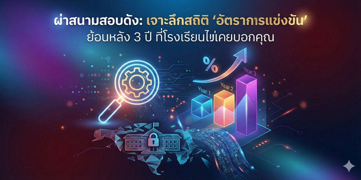 ผ่าสนามสอบดัง: เจาะลึกสถิติ 'อัตราการแข่งขัน' ย้อนหลัง 3 ปี ที่โรงเรียนไม่เคยบอกคุณ